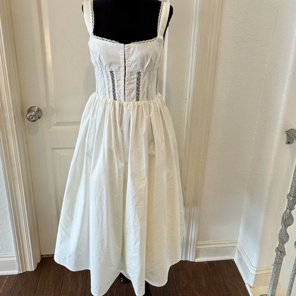 House of CB Dresses & Skirts - House of Cb London Perle White Midi Dress Women's Size M